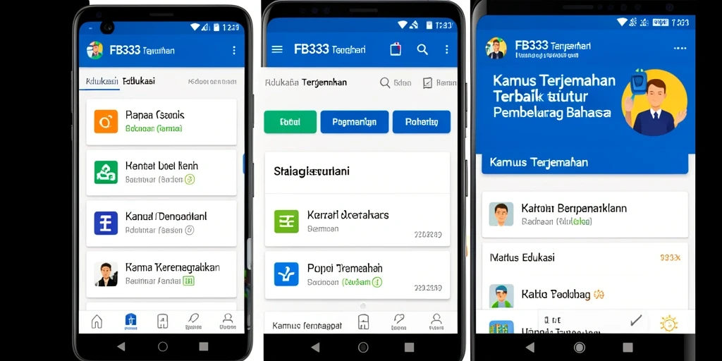 Tampilan antarmuka pengguna aplikasi FB333 yang sederhana dan fungsional.