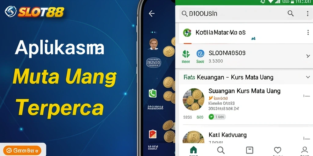 Tampilan antarmuka aplikasi SLOT88 untuk kurs mata uang yang informatif.