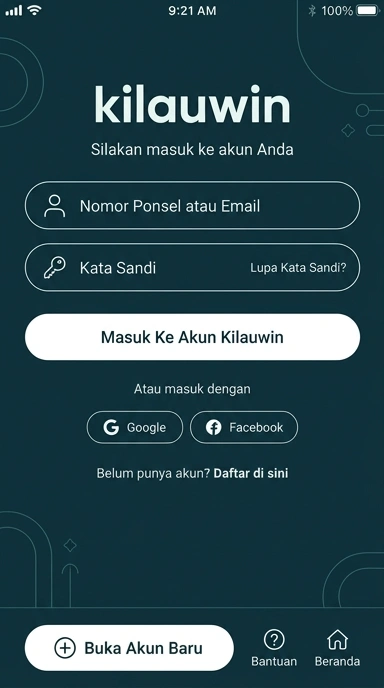 Panduan Masuk Akun Kilauwin untuk Pengguna Android